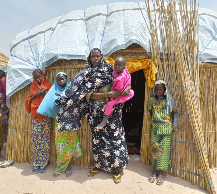 Yakoura Gombo, bénéficiaire d’un abri d’urgence à Dabouarom Sud